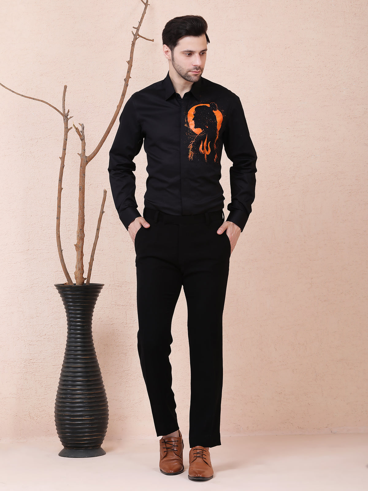 Divine Shiva” Hand-Painted Shirt