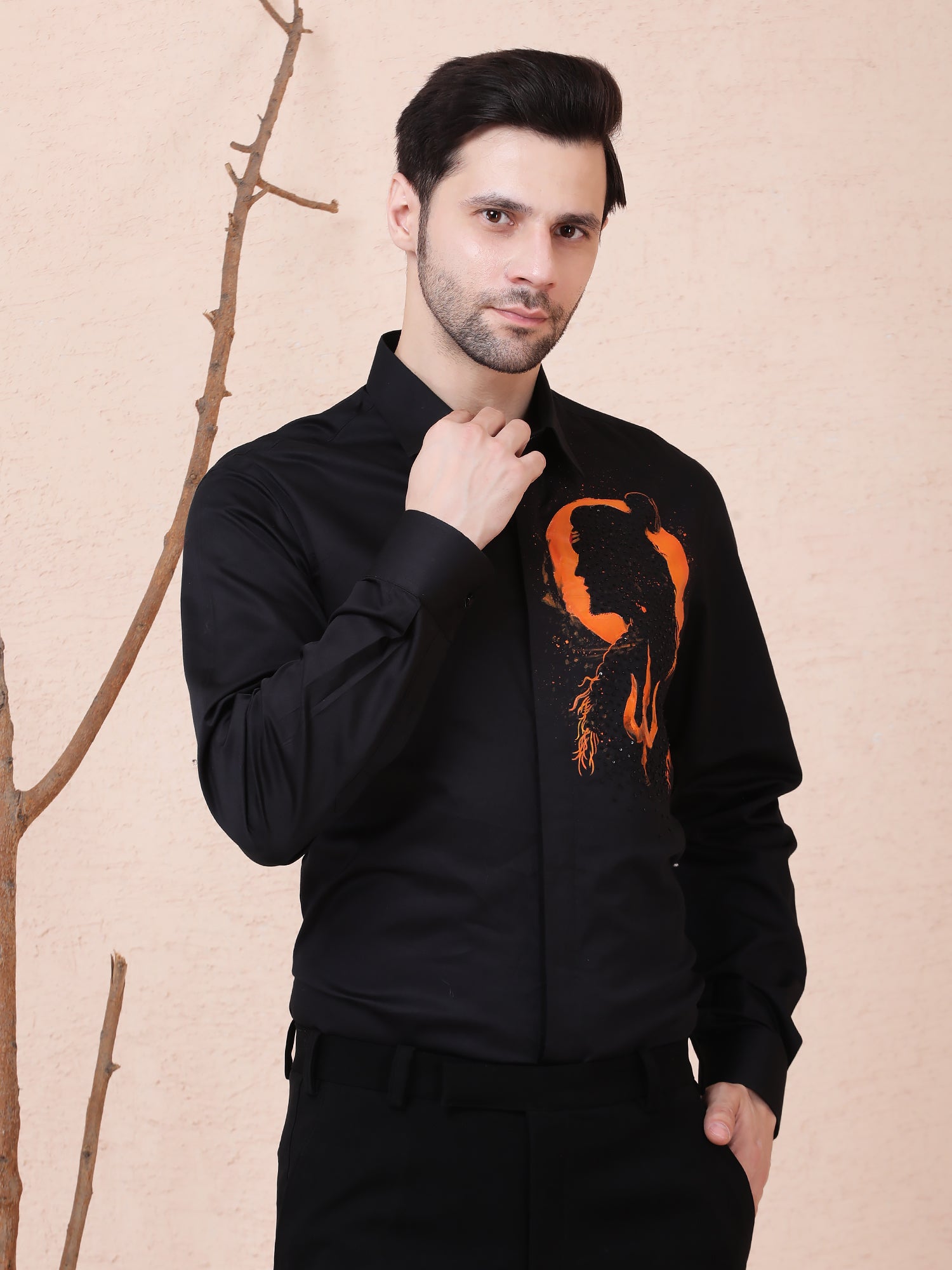 Divine Shiva” Hand-Painted Shirt