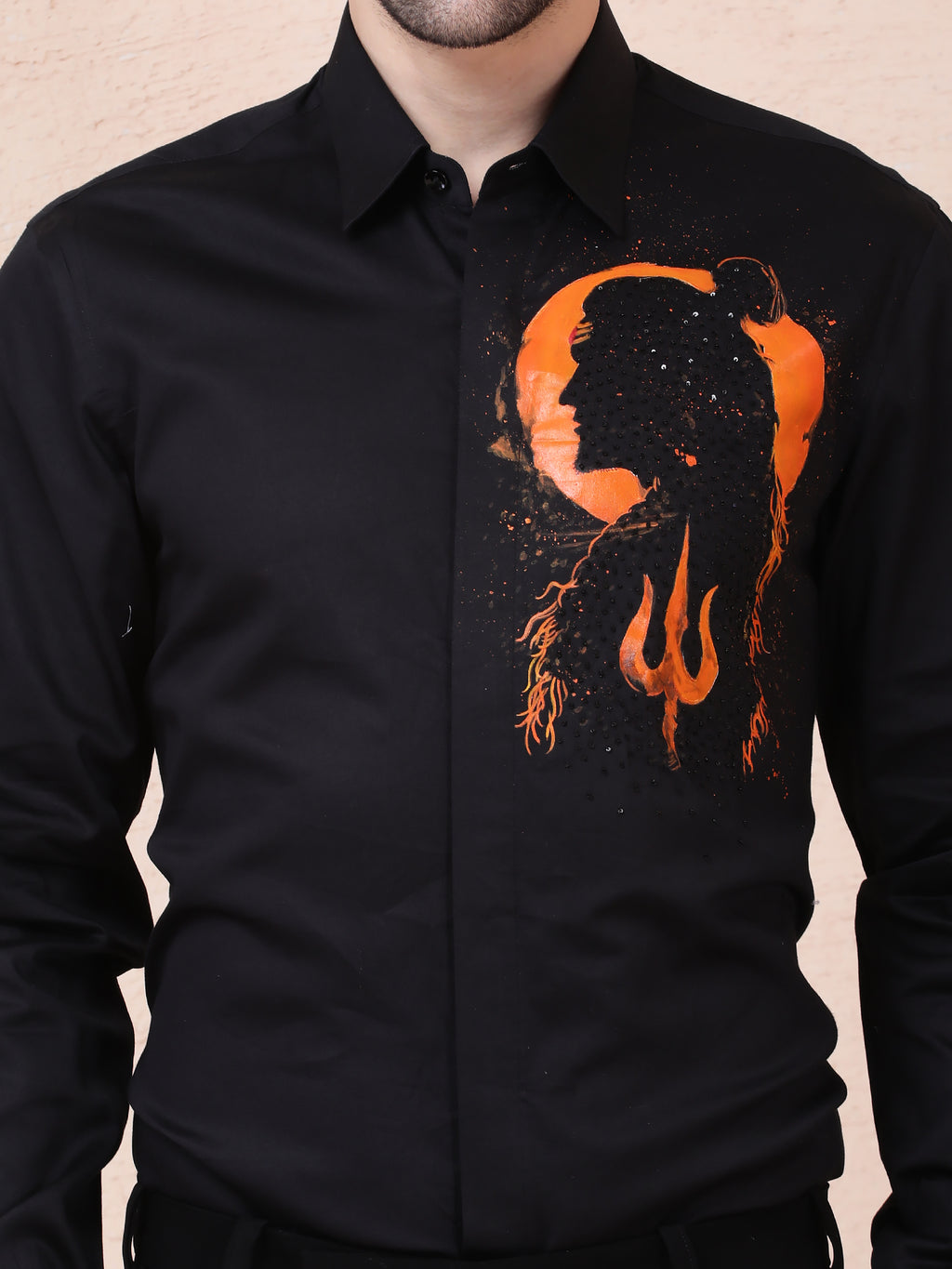 Divine Shiva” Hand-Painted Shirt