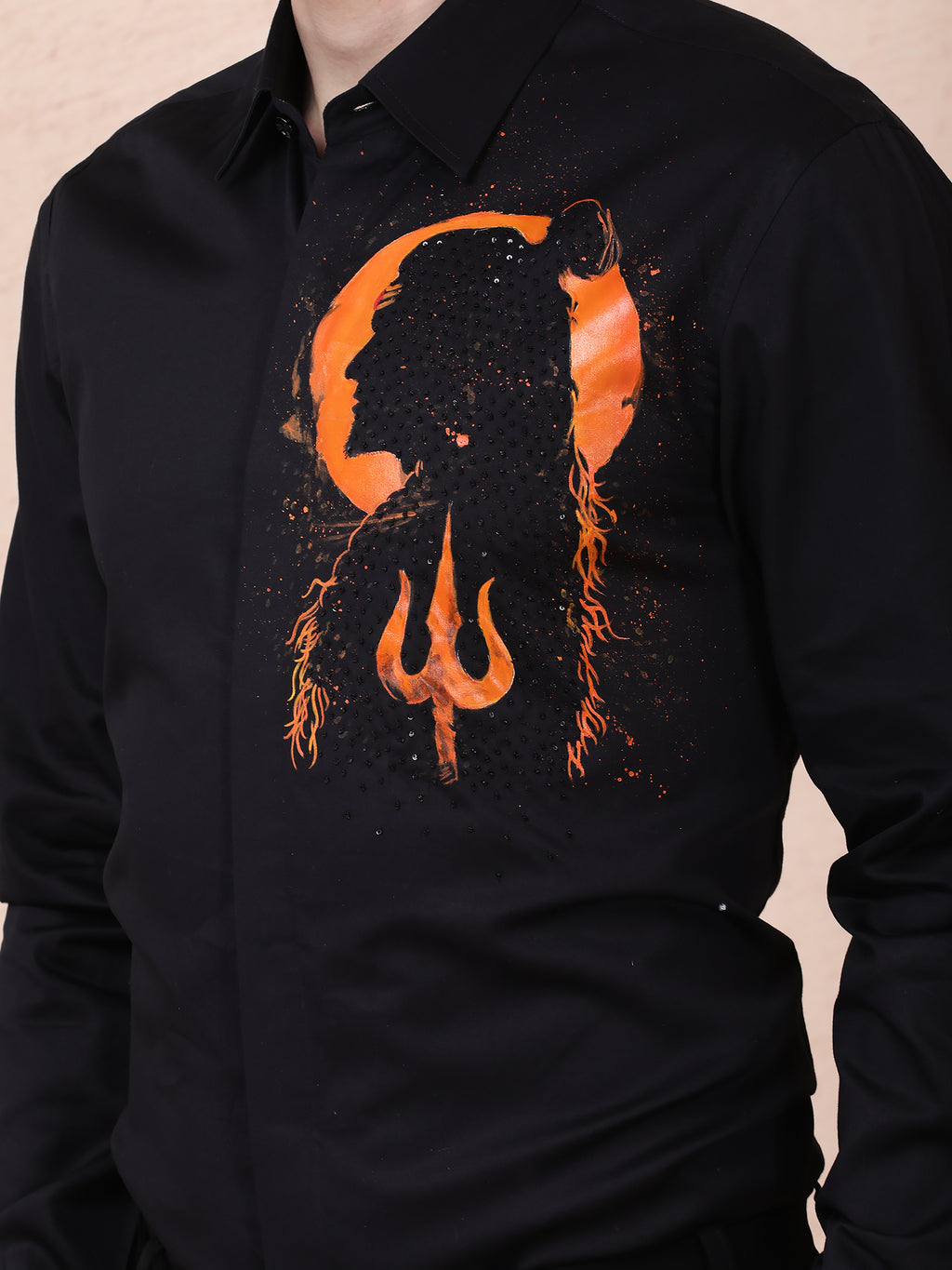 Divine Shiva” Hand-Painted Shirt