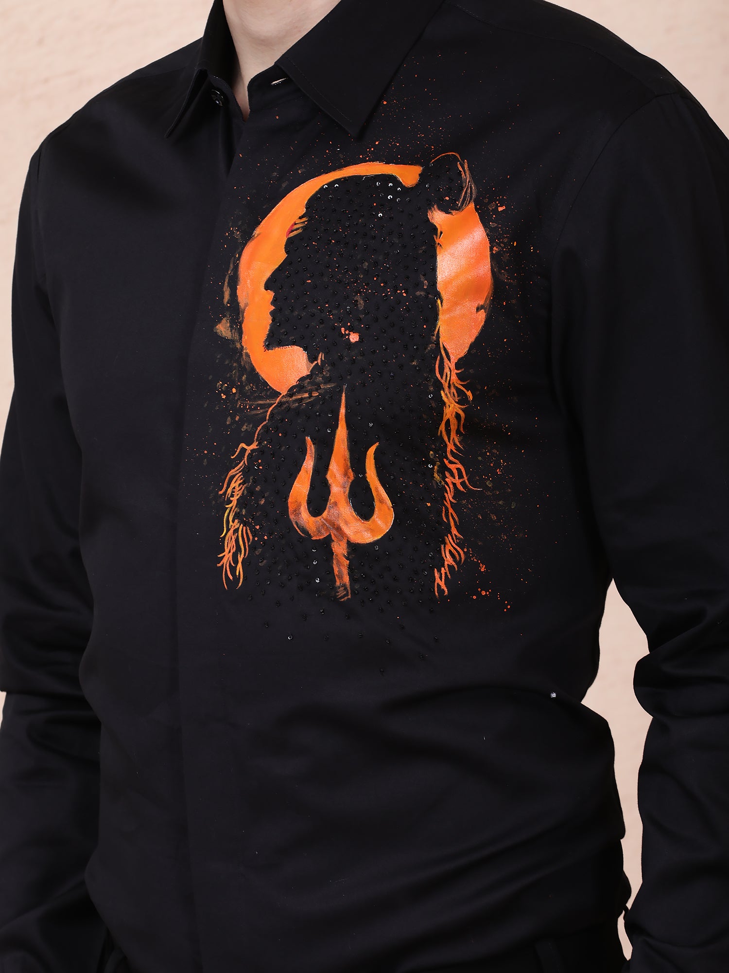 Divine Shiva” Hand-Painted Shirt