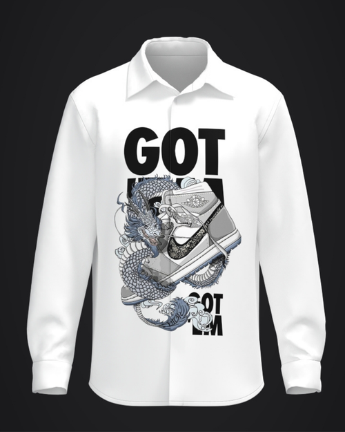 Dragon & Sneakers “Got ’Em” Hand-Painted Shirt